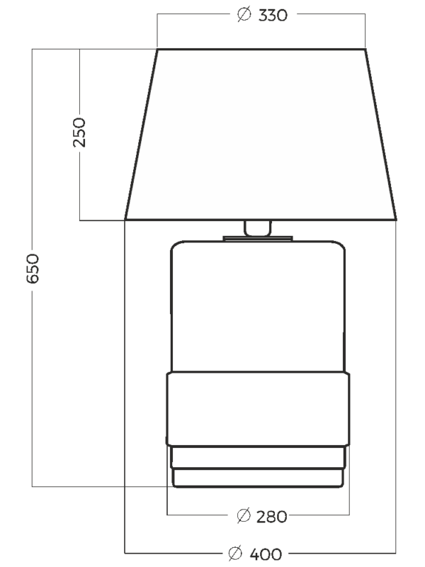Lampa stojąca Umbriel czarno – srebrna
